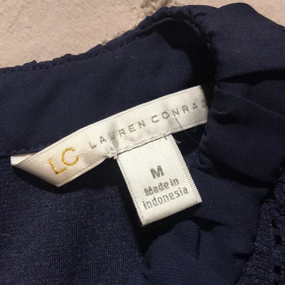 Blue Lace Blouse - Picture 2 of 4